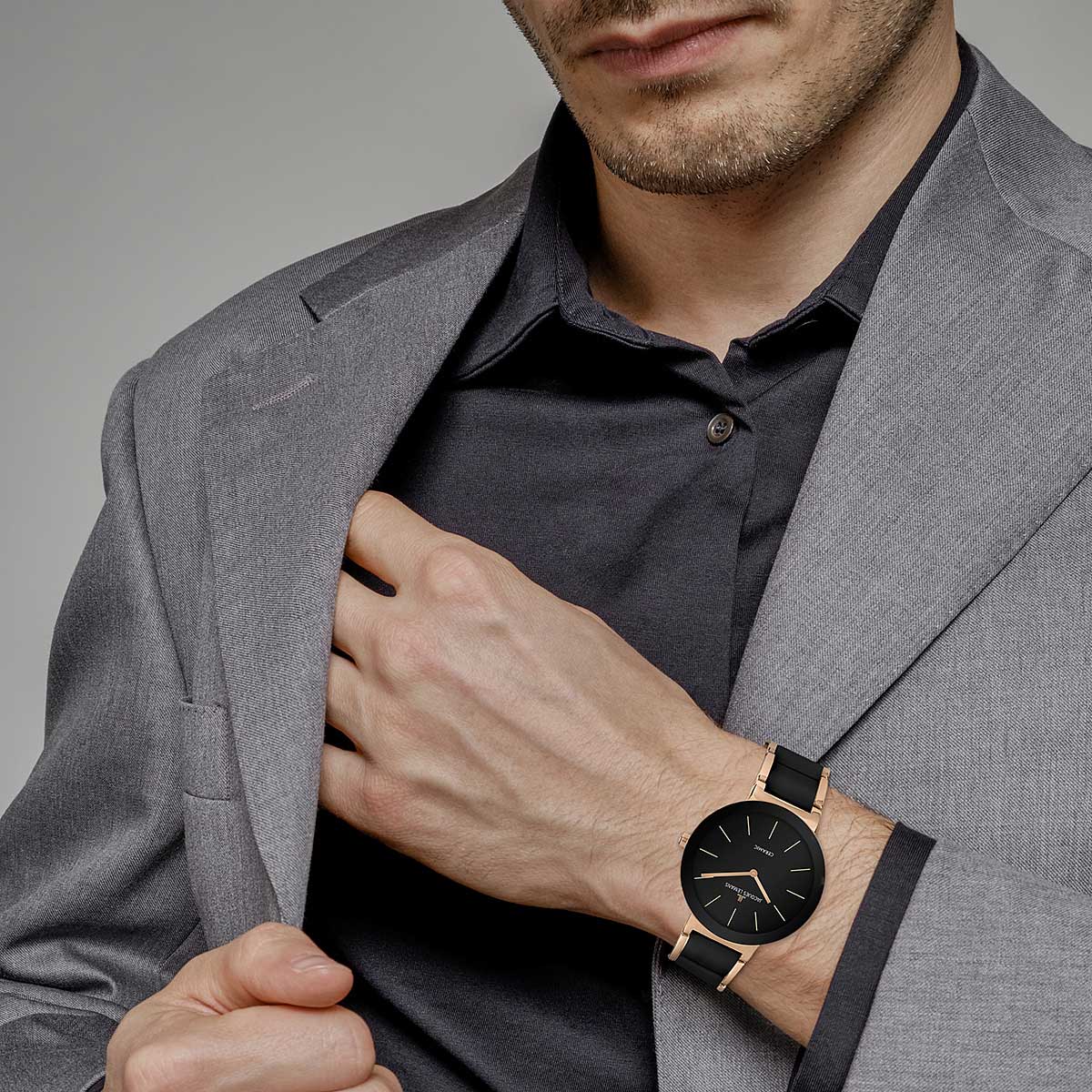 Керамические наручные часы Jacques Lemans 42-8C
