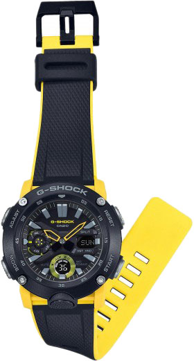 Японские наручные часы Casio G-SHOCK GA-2000-1A9ER с хронографом
