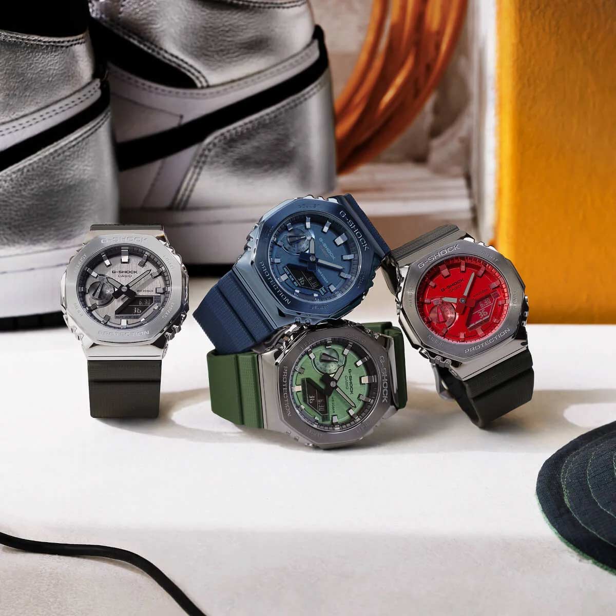 Японские наручные часы Casio G-SHOCK GM-S2100-3AER с хронографом