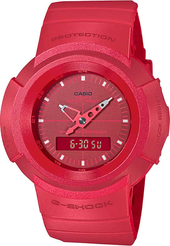 Японские наручные часы Casio G-SHOCK AW-500BB-4E с хронографом