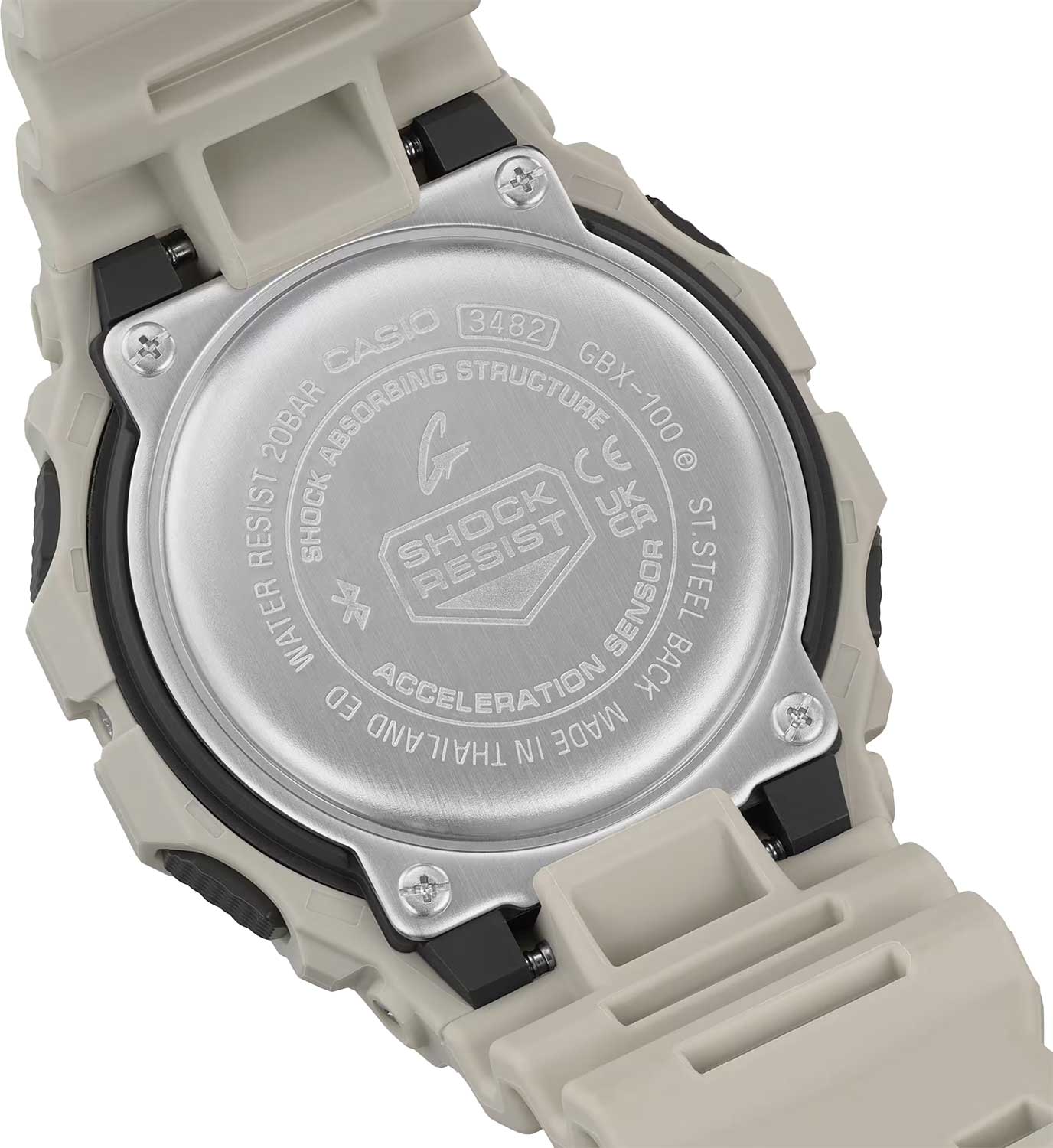 Японские спортивные наручные часы Casio G-SHOCK GBX-100-8 с хронографом