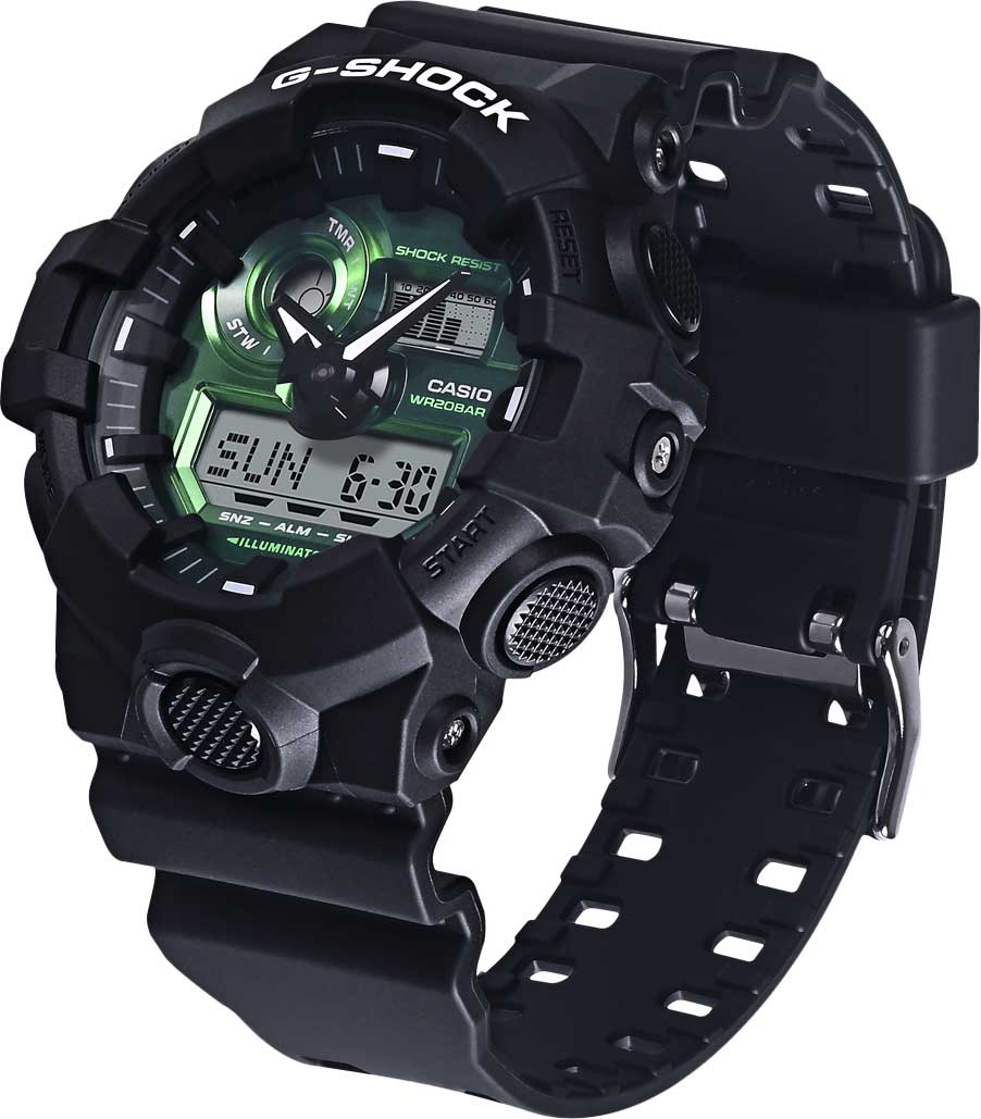 Японские наручные часы Casio G-SHOCK GA-700MG-1AER с хронографом