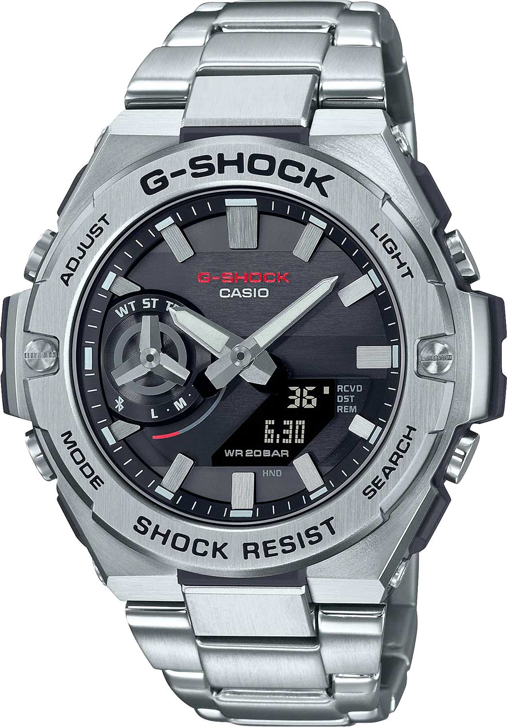 Японские наручные часы Casio G-SHOCK GST-B500D-1AER с хронографом