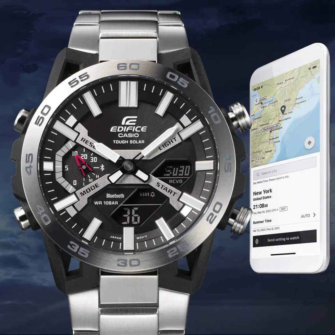 Японские наручные часы CASIO EDIFICE ECB-2000D-1A
