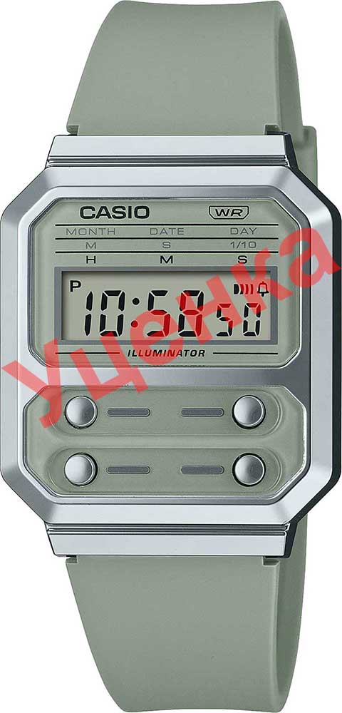 Японские наручные часы Casio Vintage A100WEF-3A с хронографом