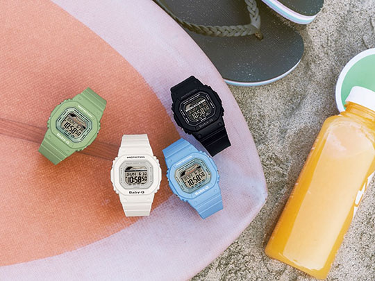 Японские наручные часы Casio Baby-G BLX-560-1E с хронографом