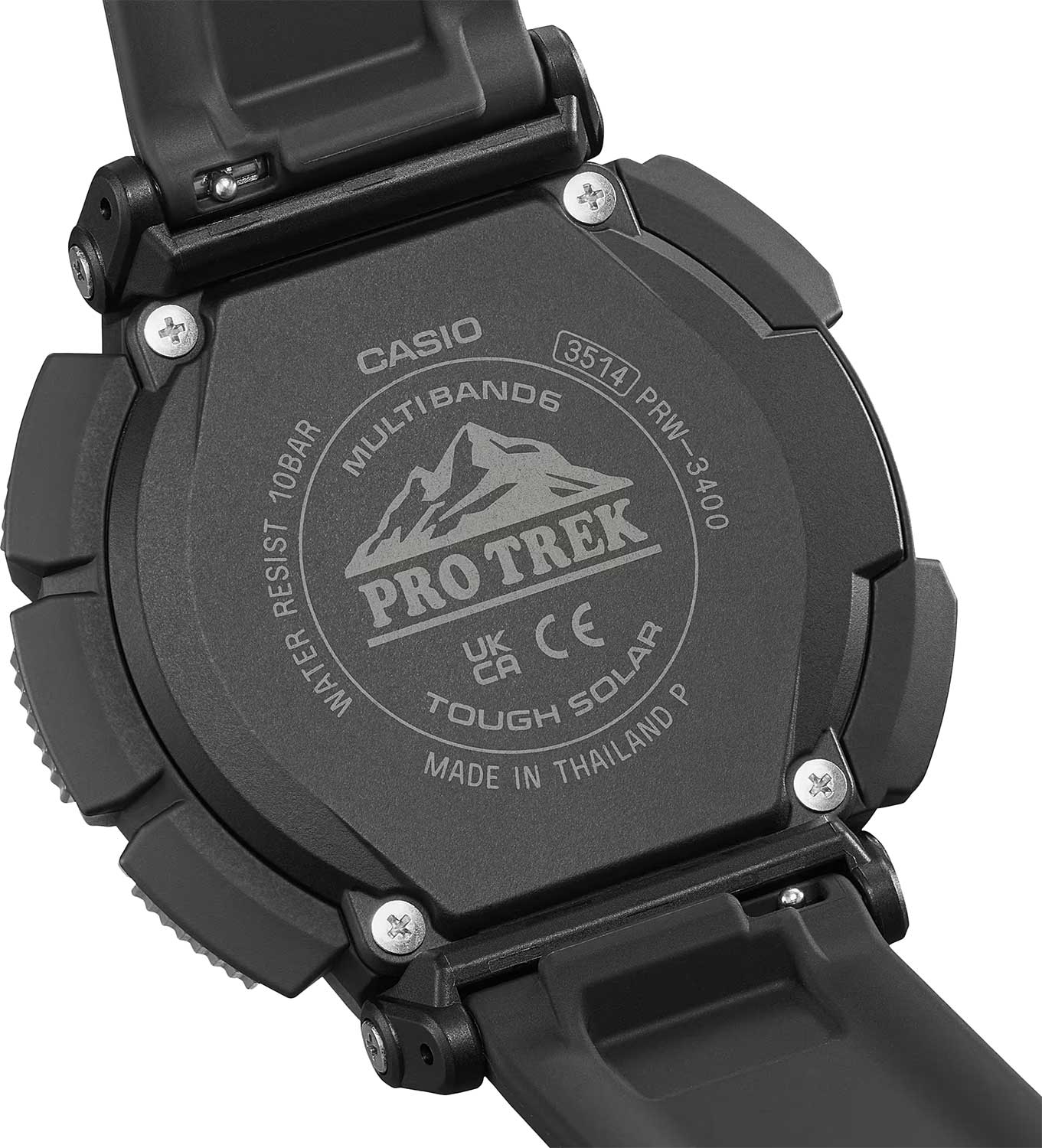 Японские наручные часы Casio Pro Trek PRW-3400-1 с хронографом