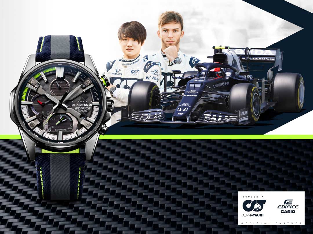 Японские наручные часы Casio Edifice EQB-1200AT-1AER с хронографом