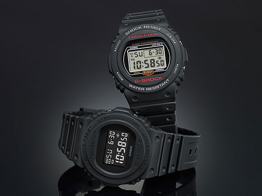 Японские наручные часы Casio G-SHOCK DW-5750E-1B с хронографом
