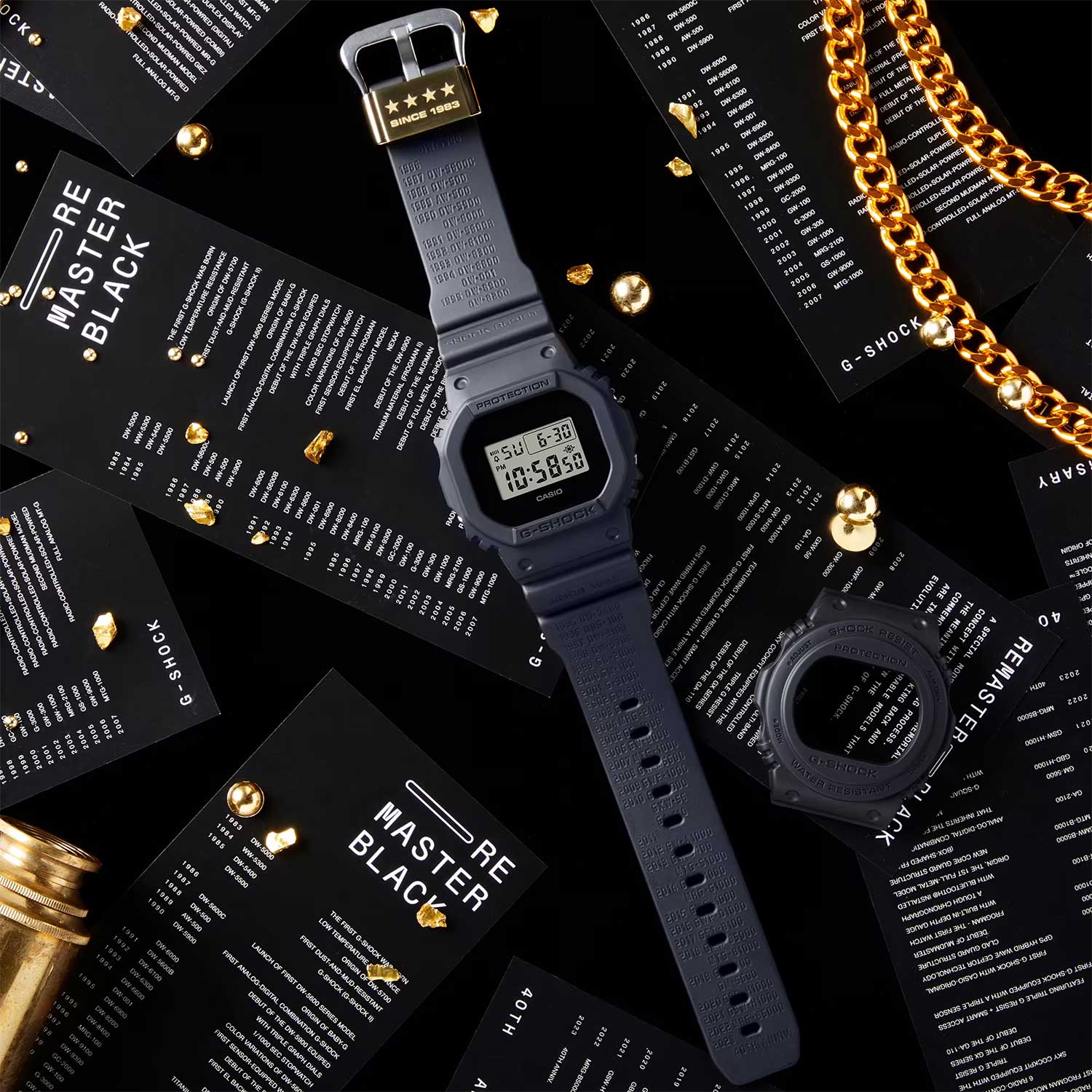 Японские наручные часы Casio G-SHOCK DWE-5657RE-1ER с хронографом