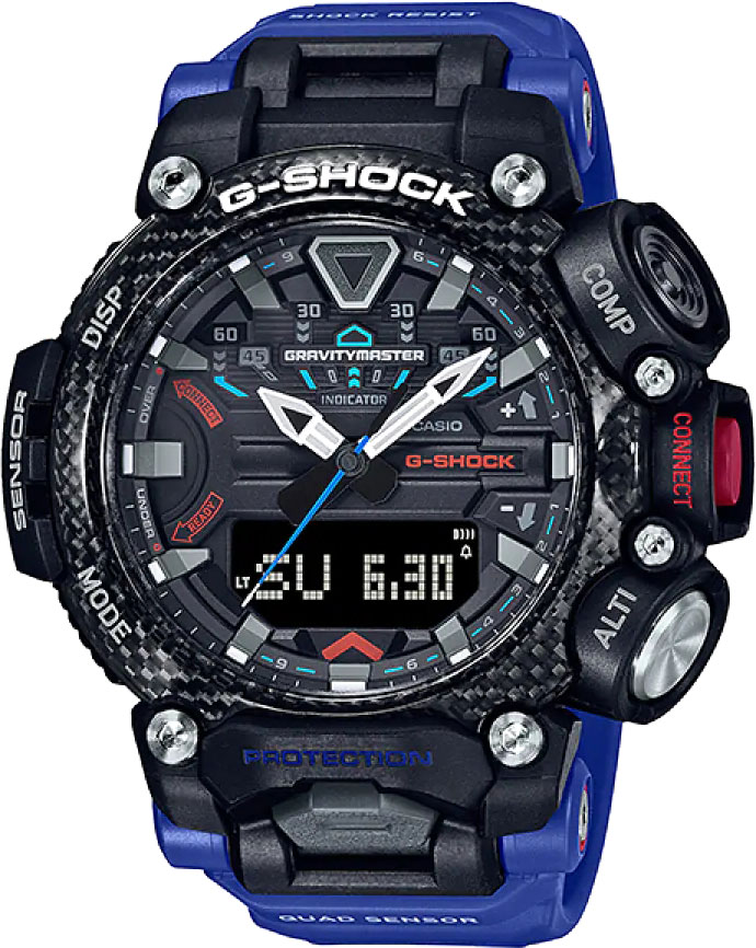 Японские спортивные наручные часы Casio G-SHOCK GR-B200-1A2 с хронографом