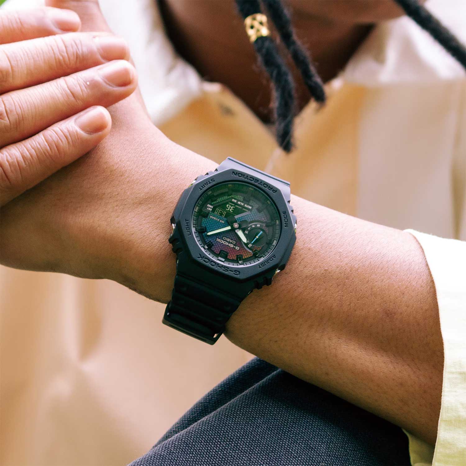Японские наручные часы CASIO G-SHOCK GA-2100RW-1A