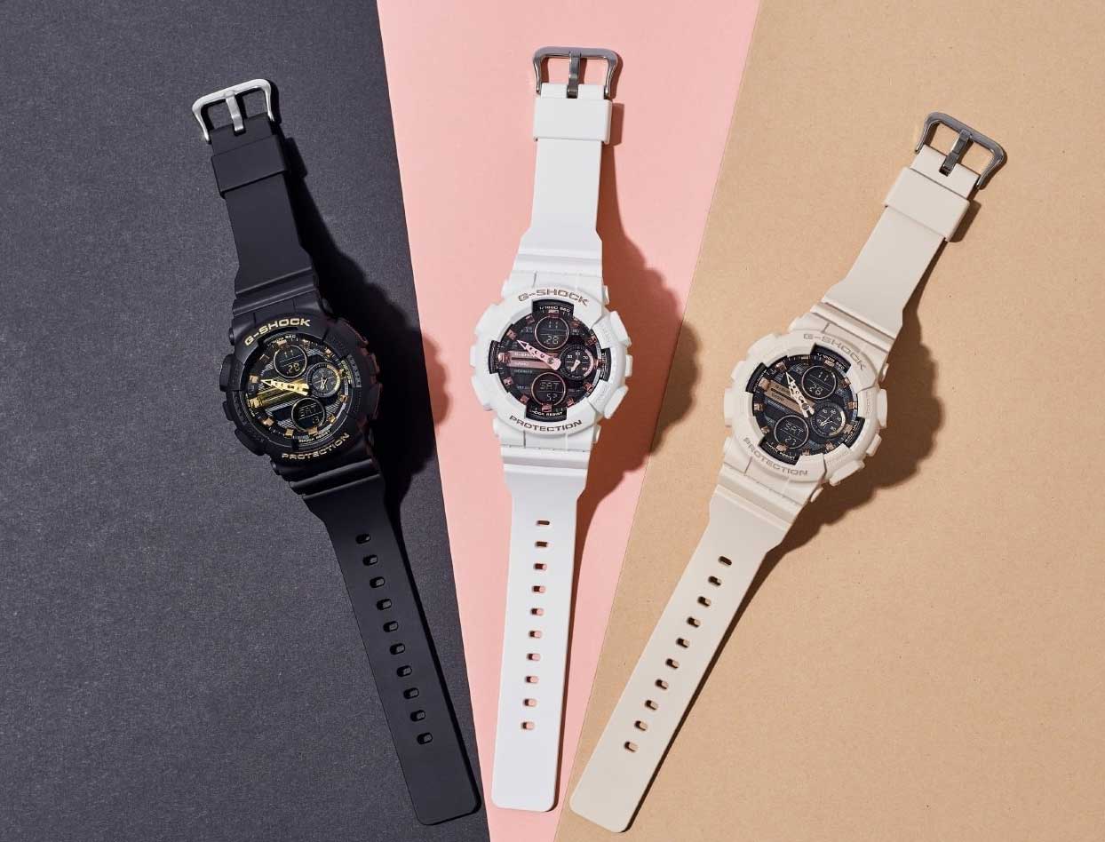 Японские наручные часы Casio G-SHOCK GMA-S140M-1AER с хронографом