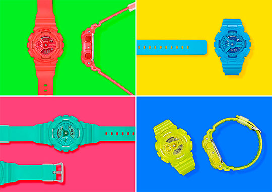 Японские наручные часы Casio G-SHOCK GMA-S110VC-2A с хронографом