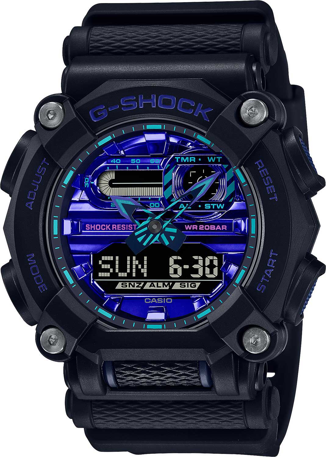Японские наручные часы Casio G-SHOCK GA-900VB-1AER с хронографом