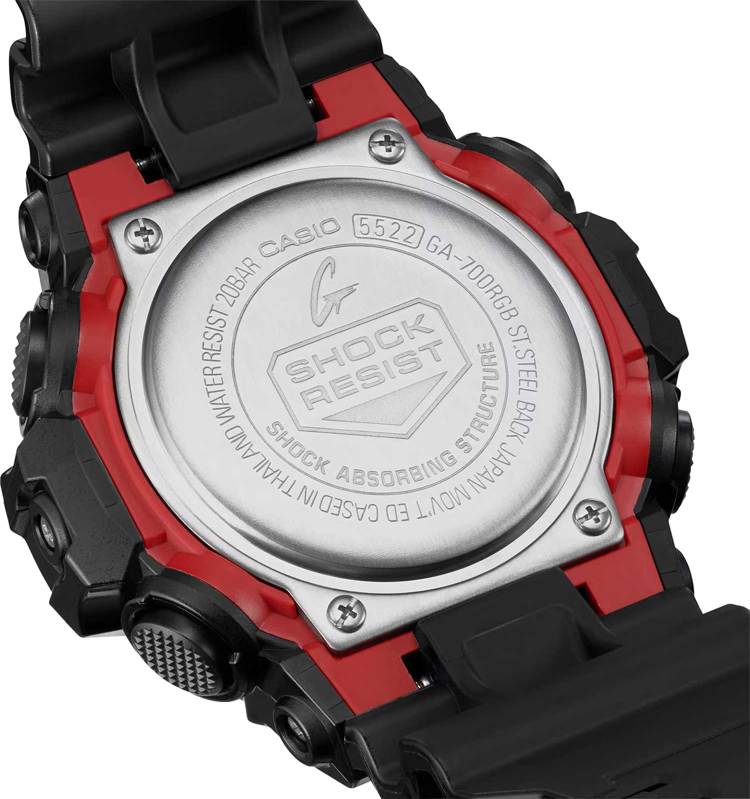 Японские наручные часы Casio G-SHOCK GA-700RGB-1A с хронографом