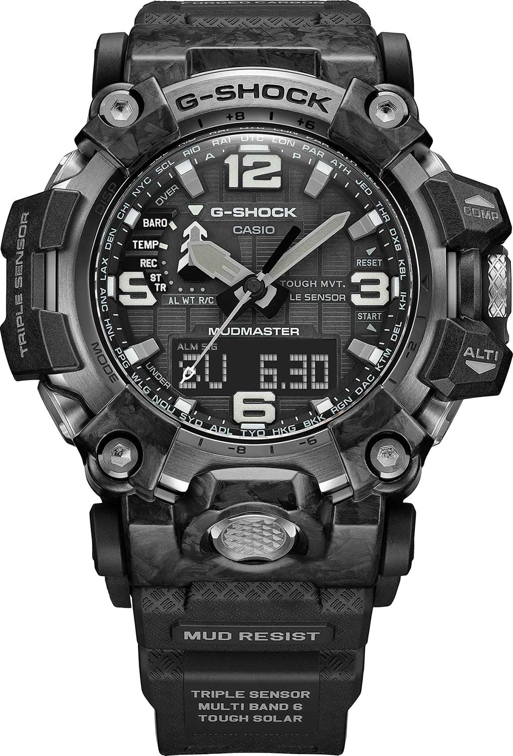 Японские наручные часы Casio G-SHOCK GWG-2000-1A1ER с хронографом