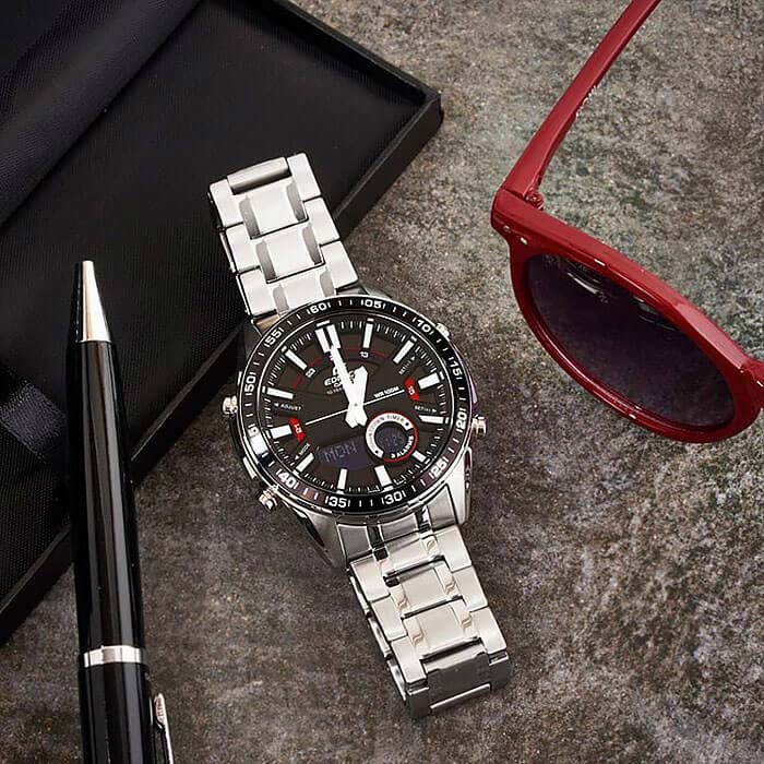 Японские наручные часы Casio Edifice EFV-C100D-1A с хронографом