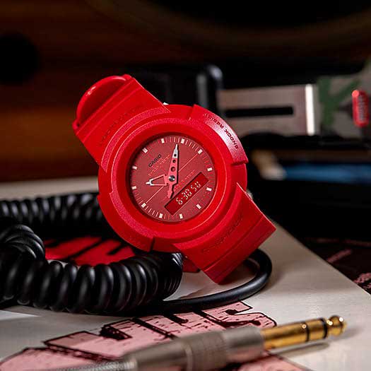 Японские наручные часы Casio G-SHOCK AW-500BB-4E с хронографом
