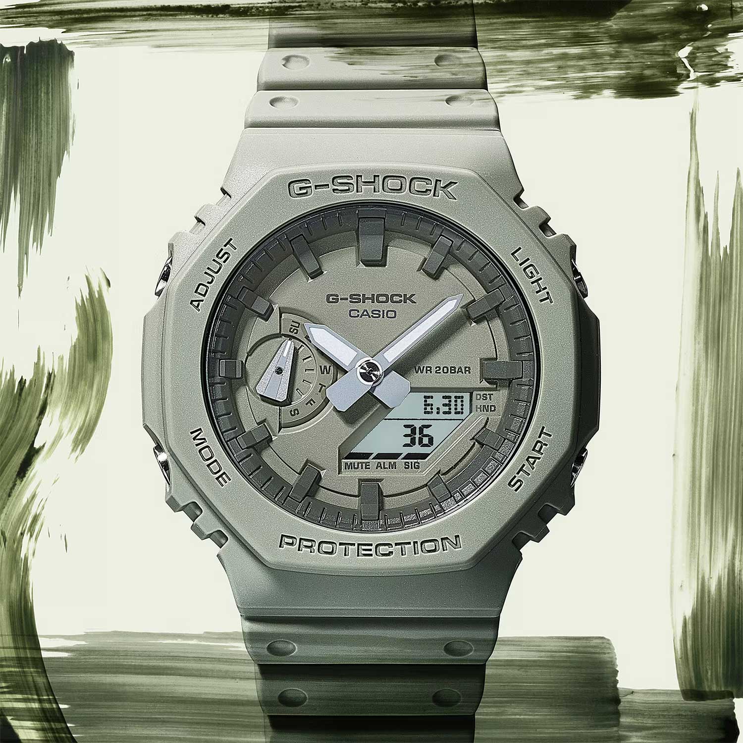 Японские наручные часы CASIO G-SHOCK GA-2100NC-3A