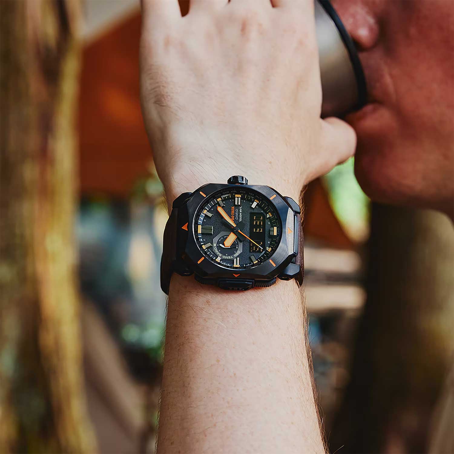 Японские наручные часы Casio Pro Trek PRW-6900YL-5ER с хронографом