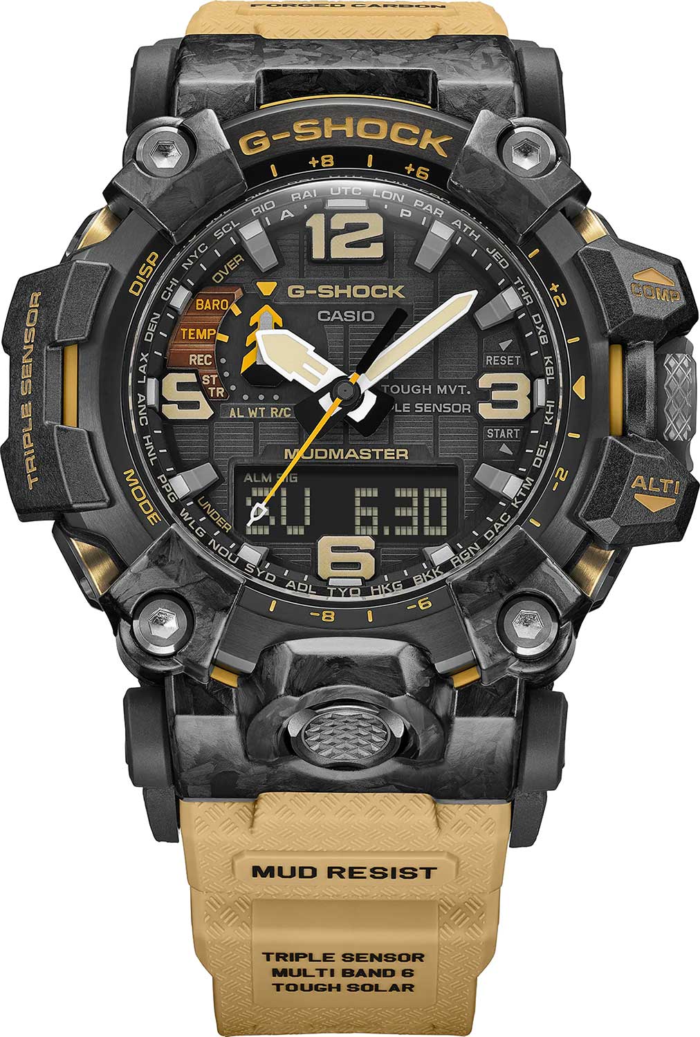 Японские наручные часы Casio G-SHOCK GWG-2000-1A5ER с хронографом