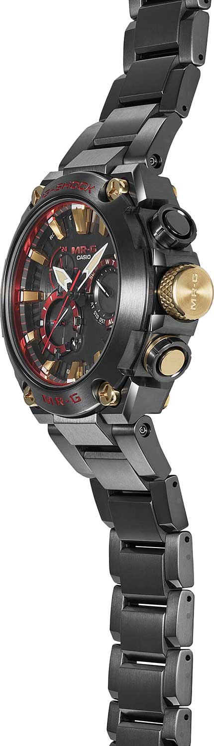 Японские титановые наручные часы Casio G-SHOCK MRG-B2000B-1A4 с хронографом
