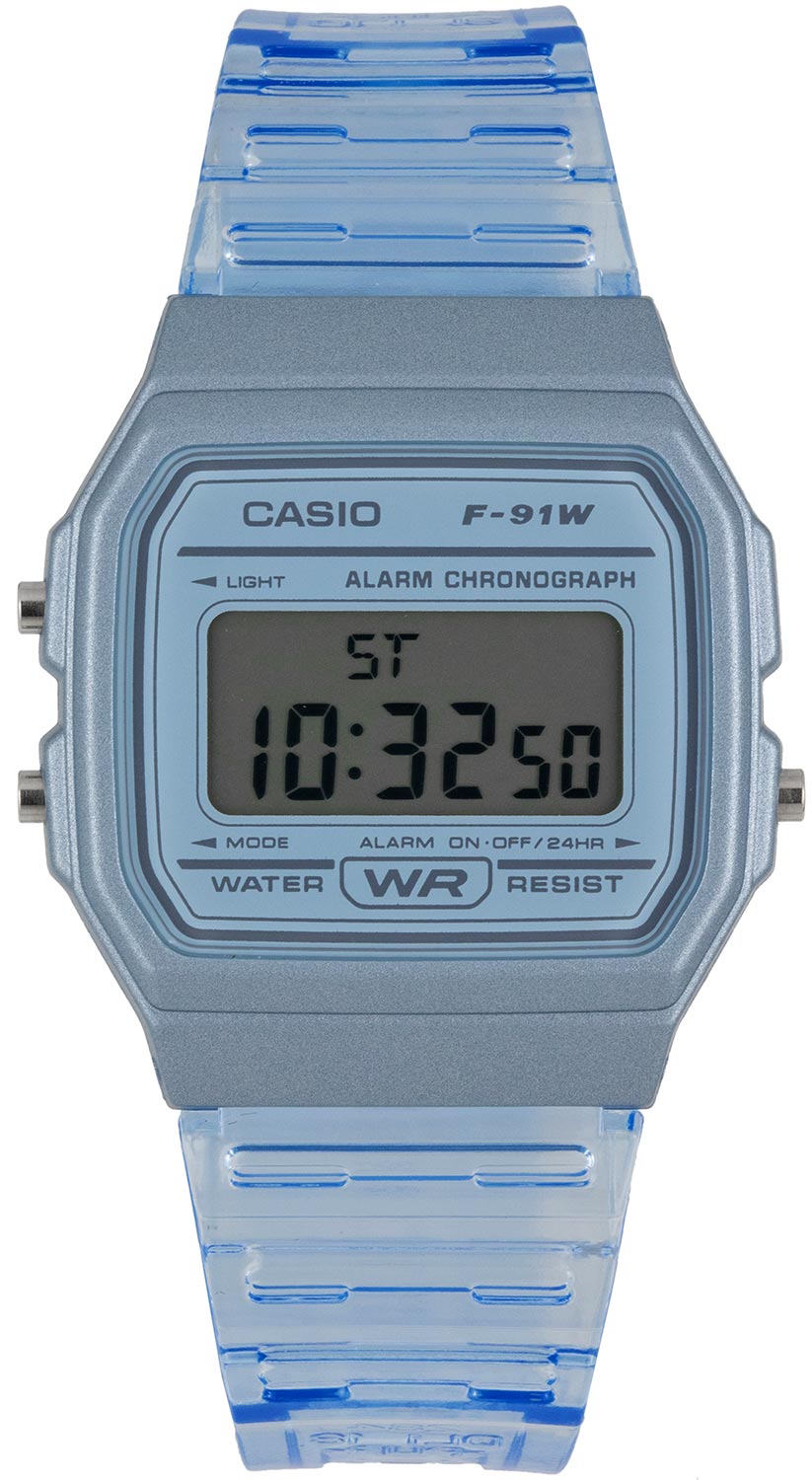Японские наручные часы Casio Illuminator F-91WS-2EF с хронографом