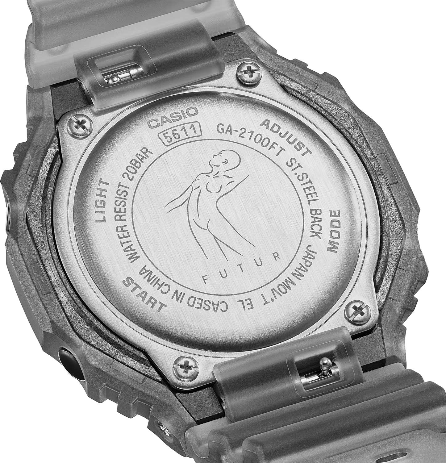 Японские наручные часы Casio G-SHOCK GA-2100FT-8A с хронографом