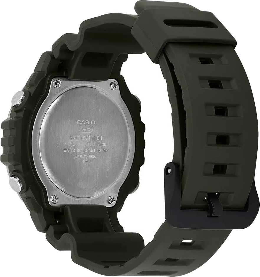 Японские наручные часы Casio Collection MWD-110H-3A с хронографом