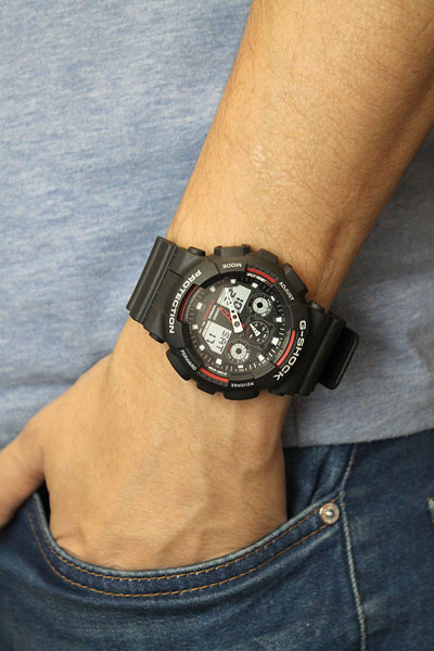 Японские наручные часы CASIO G-SHOCK GA-100-1A4