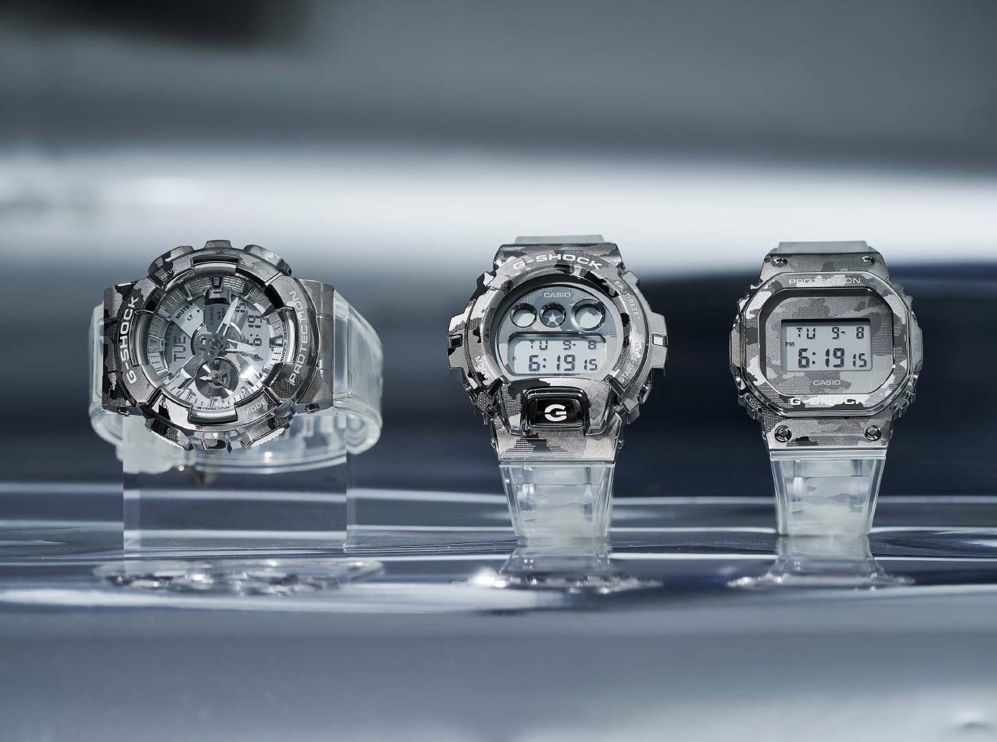 Японские наручные часы Casio G-SHOCK GM-110SCM-1AER с хронографом
