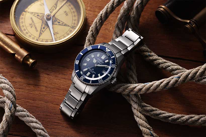 Японские механические титановые наручные часы Citizen NB6021-68L