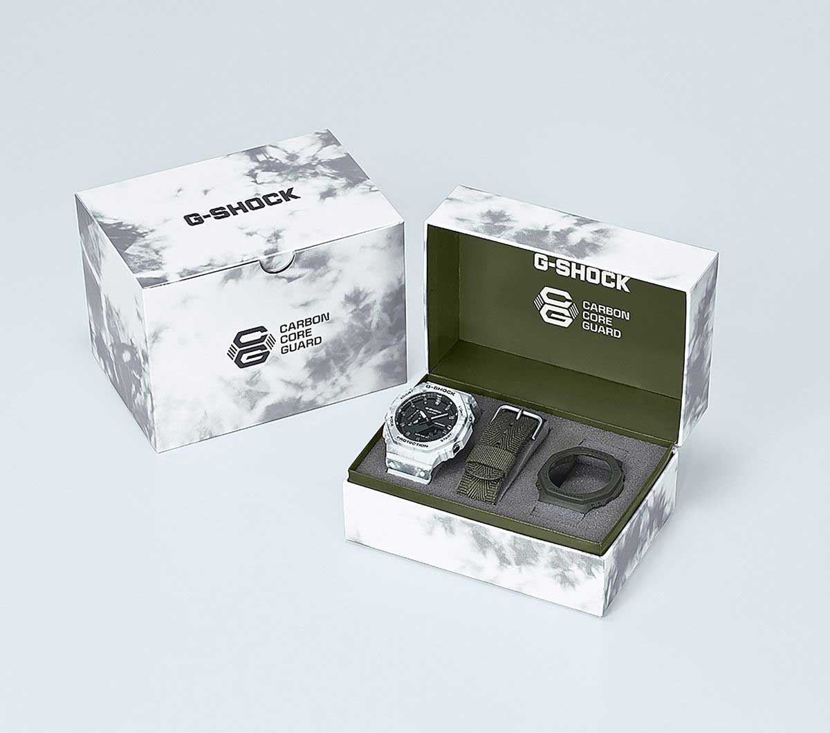Японские наручные часы Casio G-SHOCK GAE-2100GC-7AER с хронографом