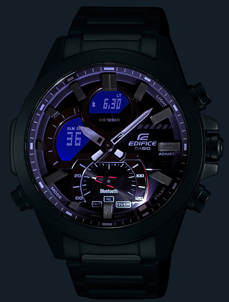 Японские наручные часы Casio Edifice ECB-30D-1AEF с хронографом