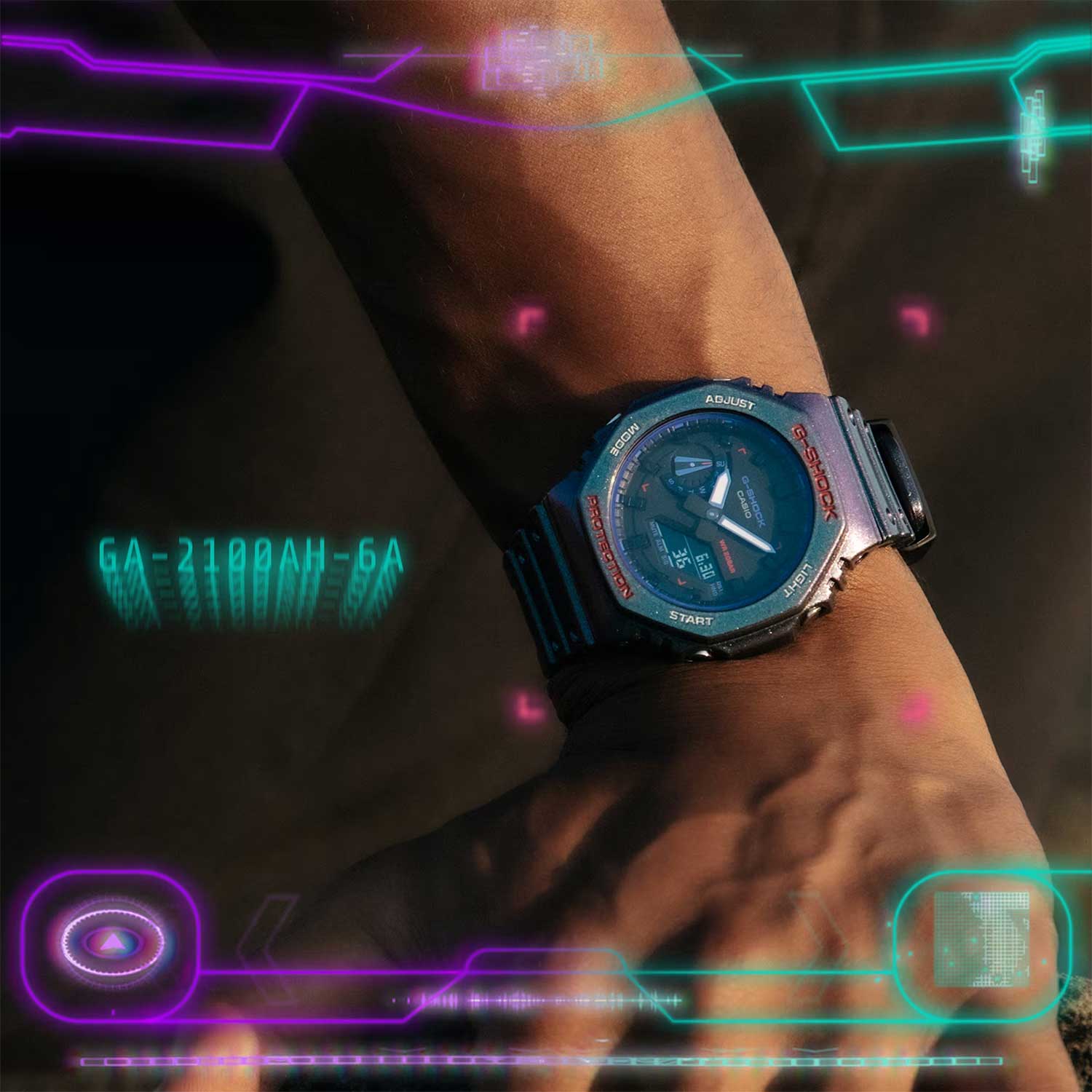Японские наручные часы CASIO G-SHOCK GA-2100AH-6A