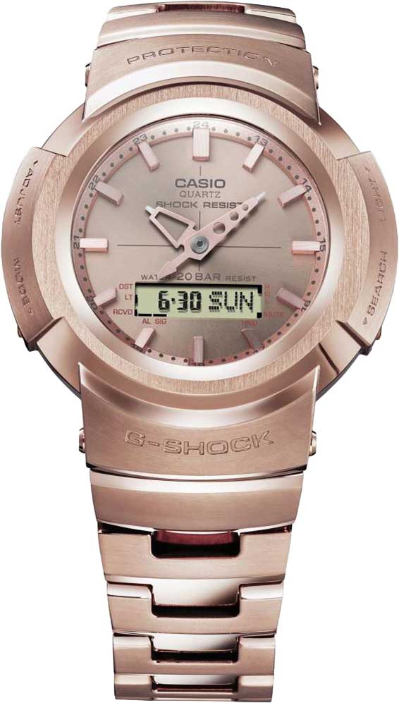 Японские наручные часы Casio G-SHOCK AWM-500GD-4A с хронографом