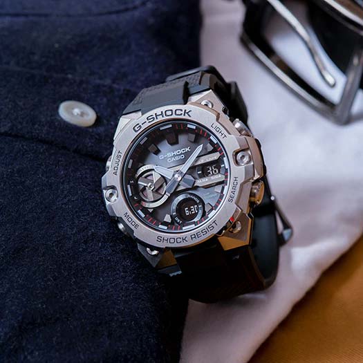 Японские наручные часы Casio G-SHOCK GST-B400-1AER с хронографом