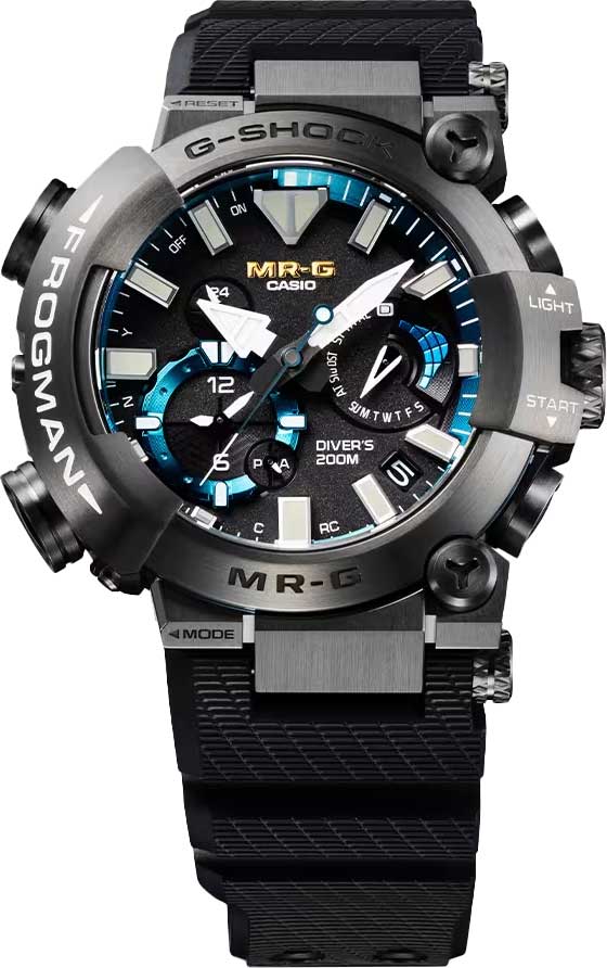 Японские титановые наручные часы Casio G-SHOCK MRG-BF1000R-1A с хронографом