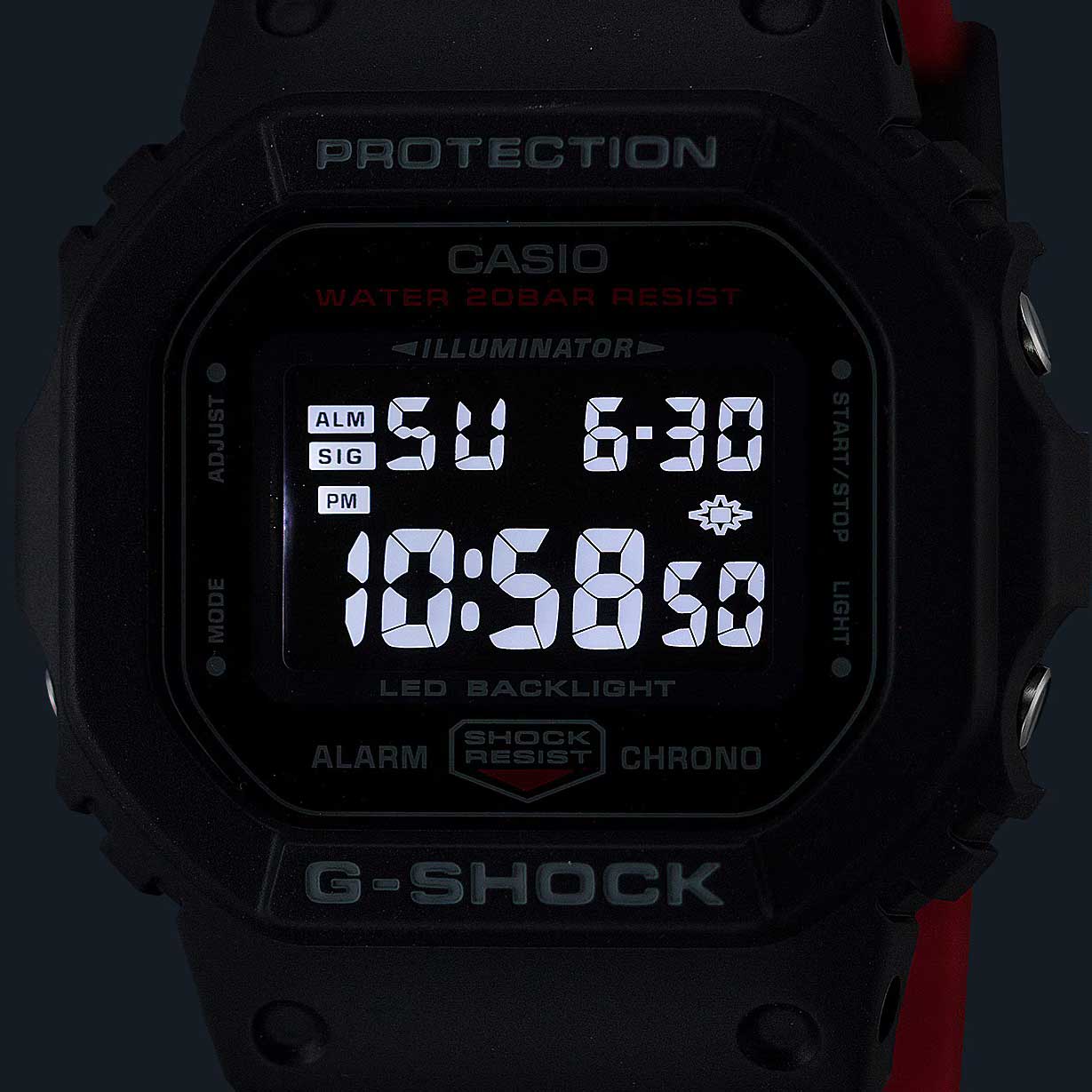 Японские наручные часы CASIO G-SHOCK DW-5600UHR-1