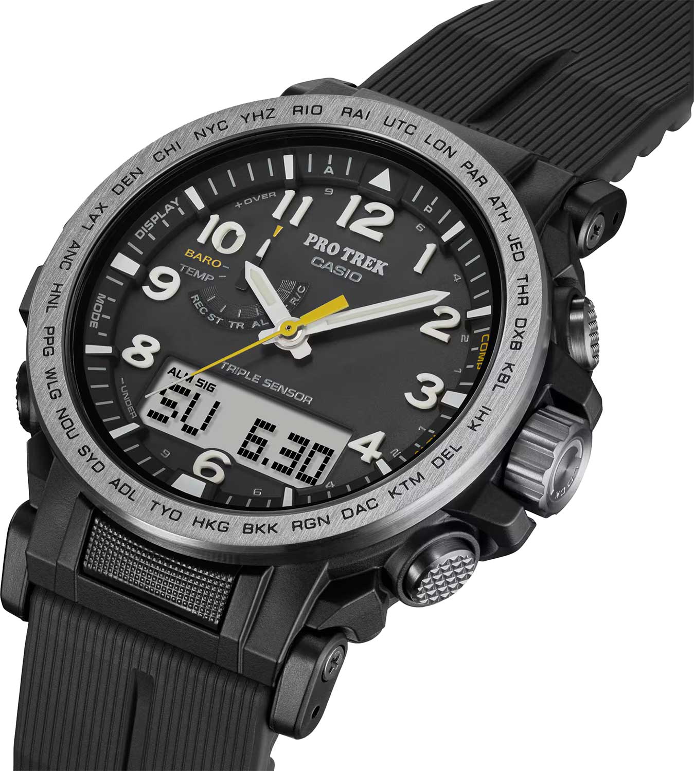 Японские наручные часы Casio Pro Trek PRW-51Y-1 с хронографом