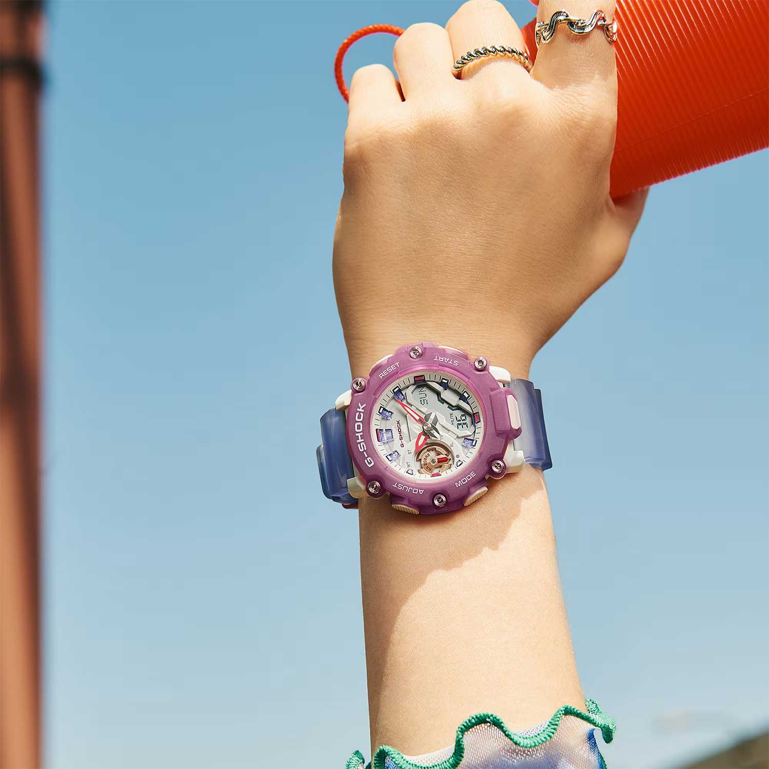 Японские наручные часы Casio G-SHOCK GMA-S2200PE-6A с хронографом