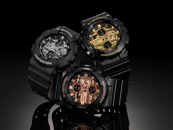 Японские наручные часы Casio G-SHOCK GA-140GB-1A1ER с хронографом