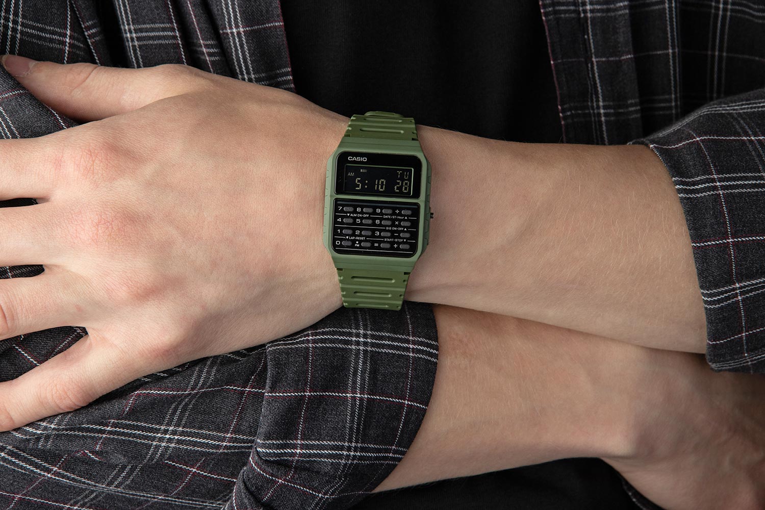Японские наручные часы Casio Vintage CA-53WF-3BEF с хронографом