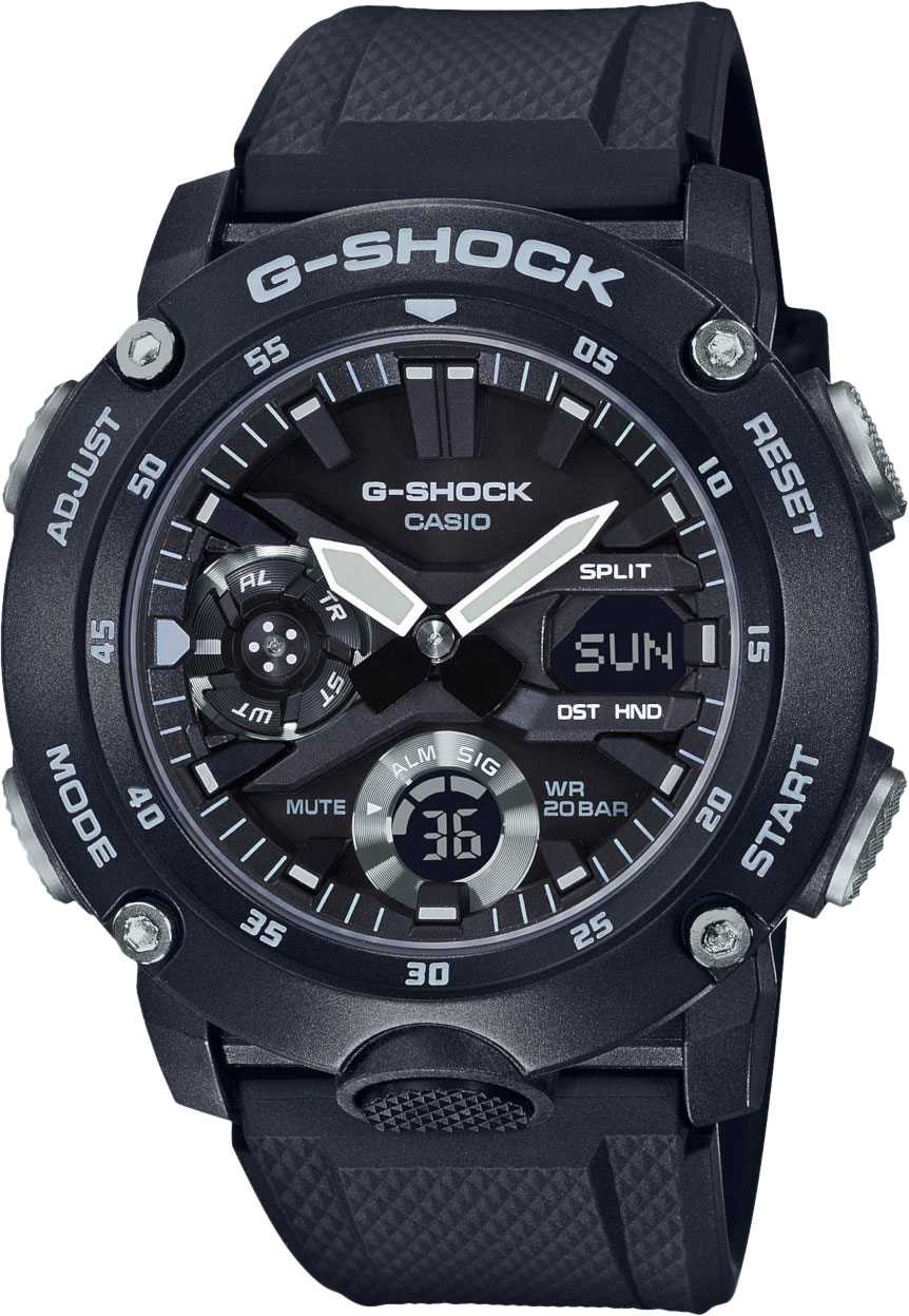Японские наручные часы Casio G-SHOCK GA-2000S-1AER с хронографом