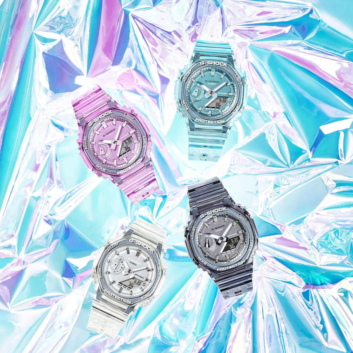 Японские наручные часы Casio G-SHOCK GMA-S2100SK-1A с хронографом