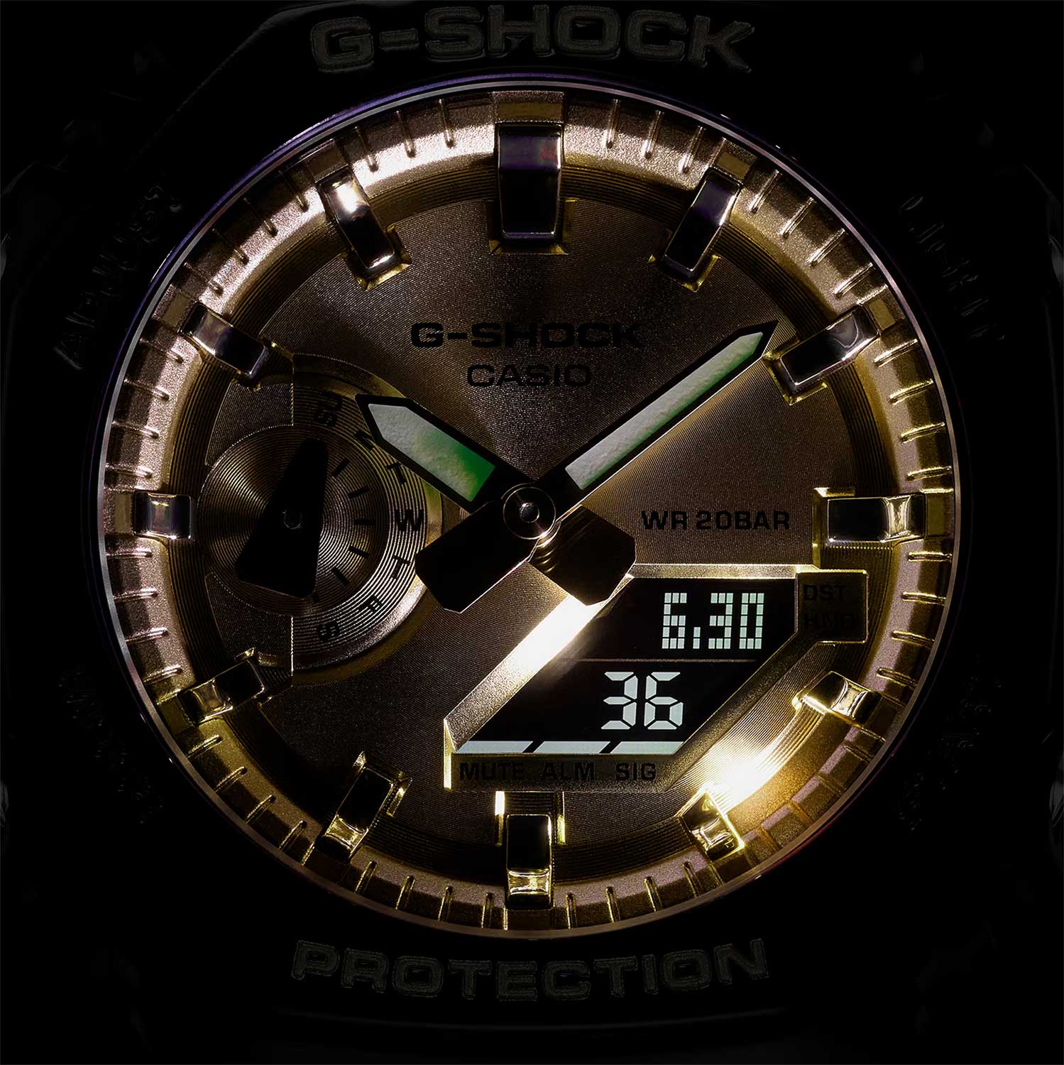 Японские наручные часы CASIO G-SHOCK GA-2100GB-1A