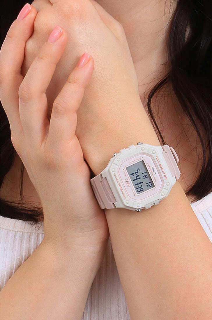 Японские наручные часы Casio Collection W-218HC-4A2VEF с хронографом