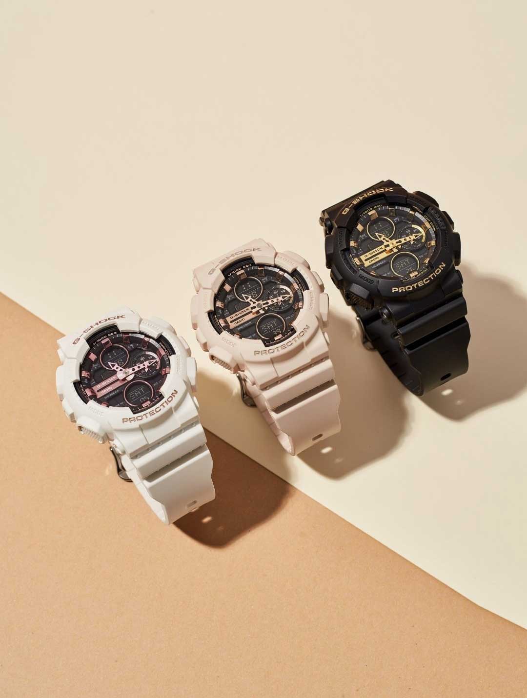 Японские наручные часы Casio G-SHOCK GMA-S140M-7AER с хронографом