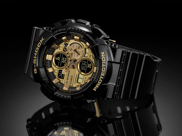 Японские наручные часы Casio G-SHOCK GA-140GB-1A1ER с хронографом